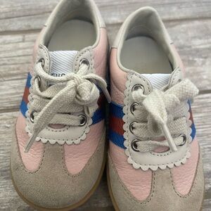 Gucci G74 Web Casual Shoes 'Pink Blue' Toddler size 21